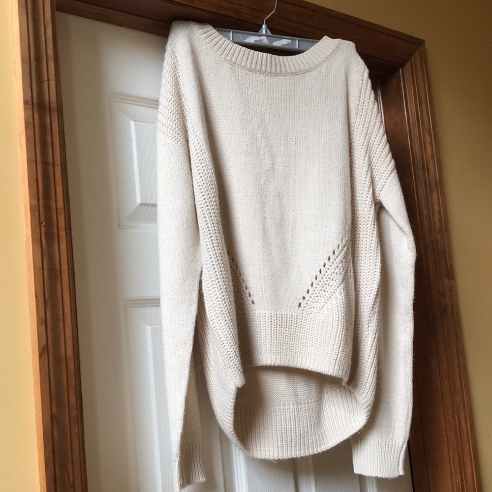 Aeropostale Women’s Small Beige/Off-White Knit Sweater